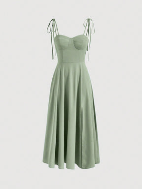 Vestido Longo Olive Green