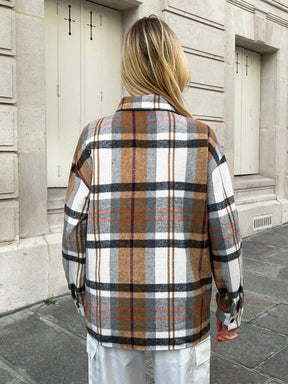 Casaco Feminino Xadrez - Caramel