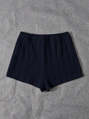 Shorts Linho Marine Blue