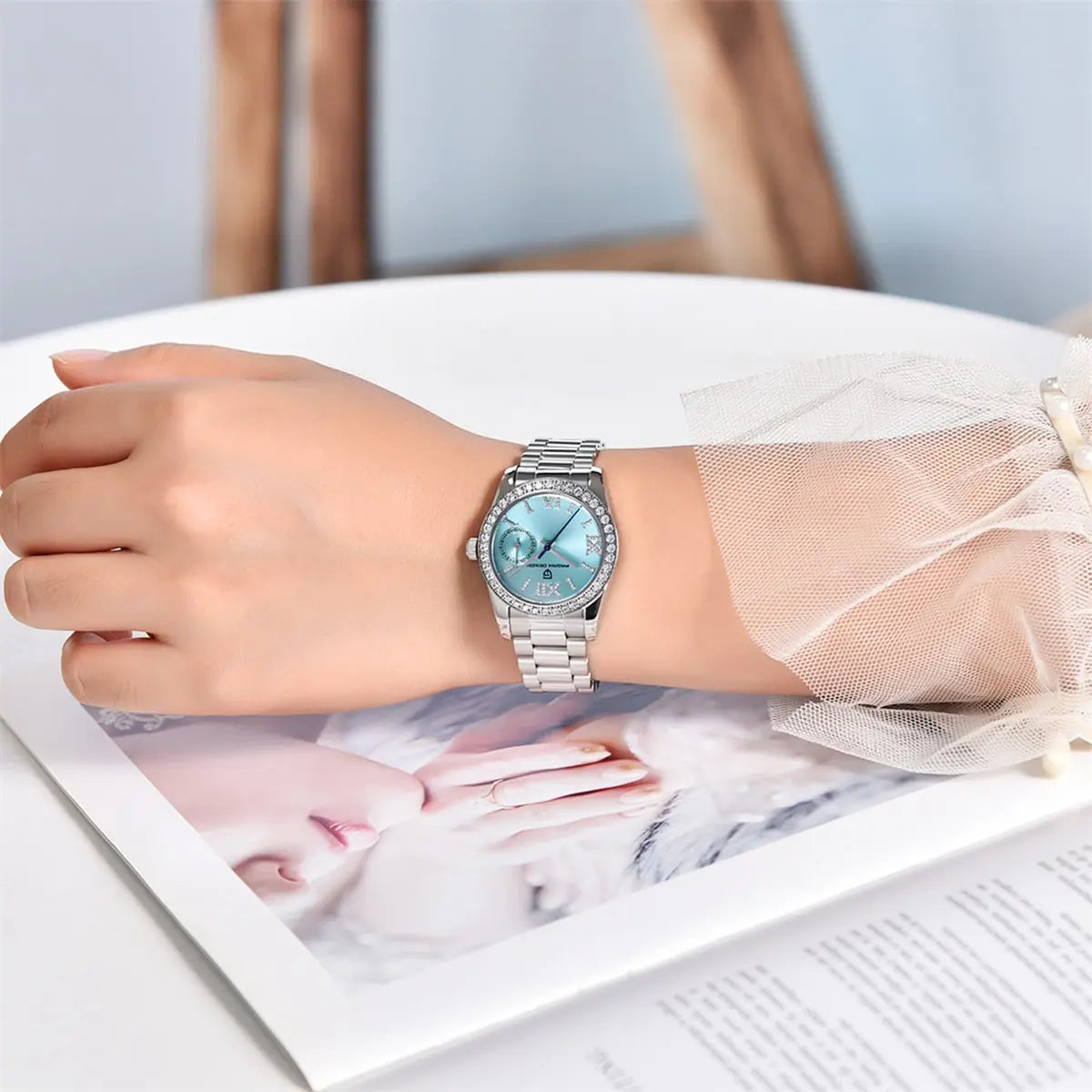 Relógio Feminino Maneski Bleu